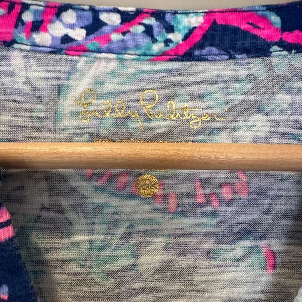 Lilly Pulitzer Vibrant Blue and Pink Dress - Picture 2 of 3